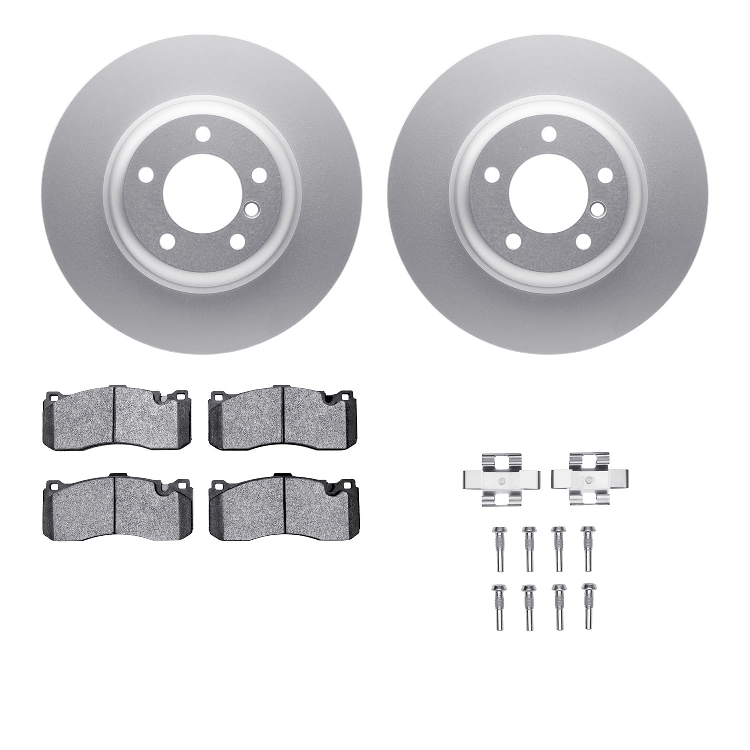 Dynamic Friction Company Front Geospec Brake Rotors with 5000 Advanced Brake Pads includes Hardware 4512-31214