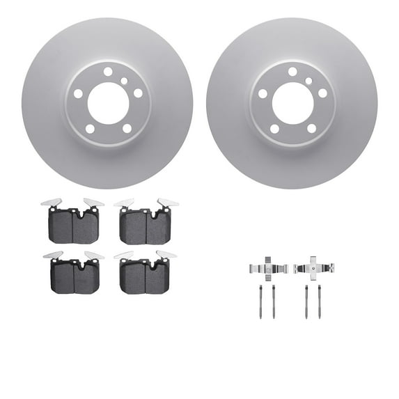 Dynamic Friction Company Front Geospec Brake Rotors with 5000 Advanced Brake Pads includes Hardware 4512-31244