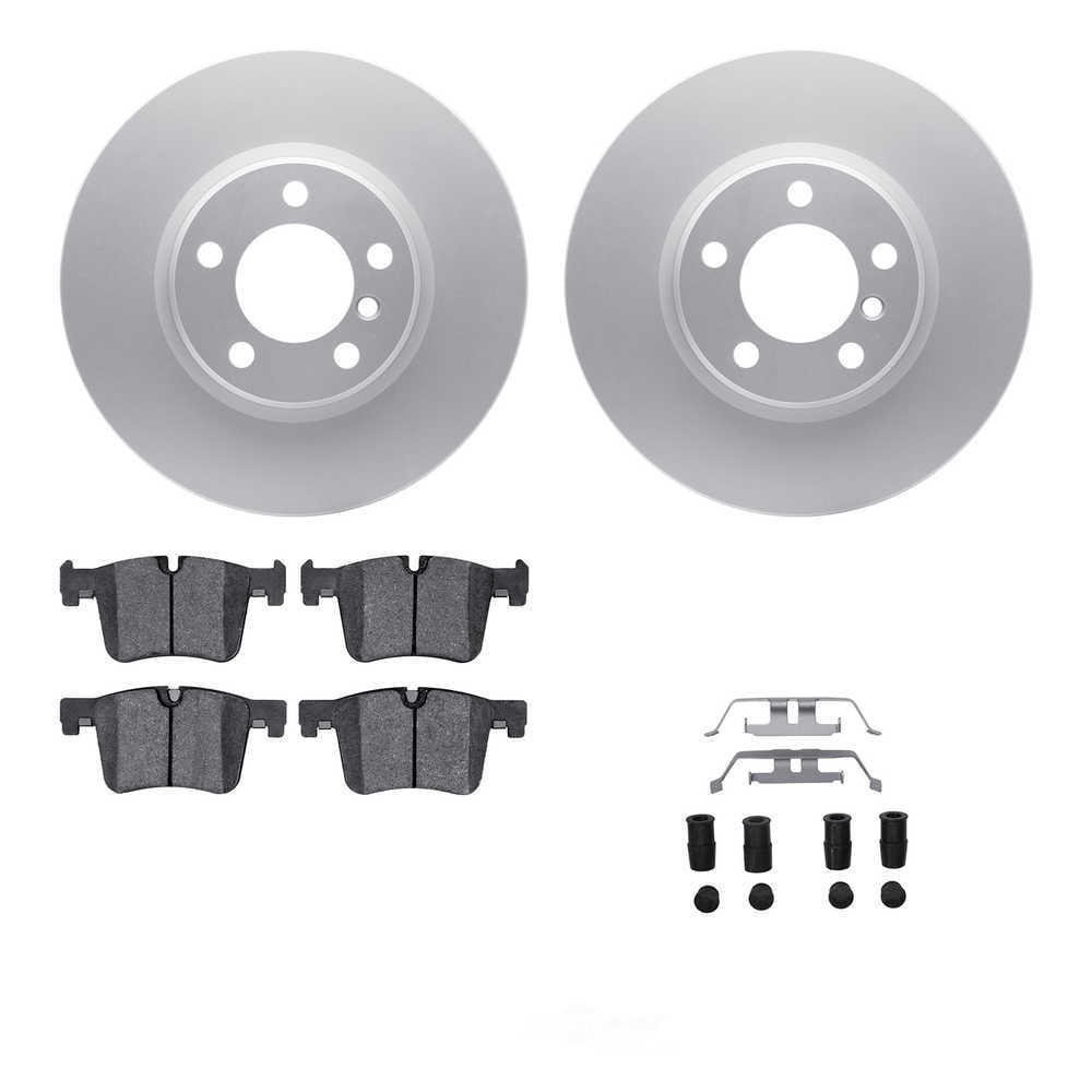 Dynamic Friction Company 4512-31261 DFC GEOSPEC Coated Rotors with 5000 Brake Pads - Ceramic and