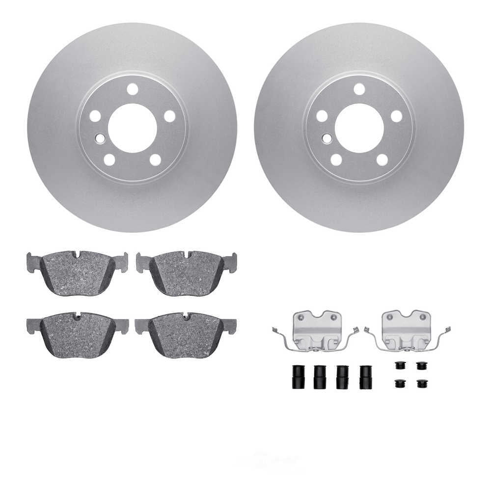 Dynamic Friction Company 4512-31282 DFC GEOSPEC Coated Rotors with 5000 Brake Pads - Ceramic and