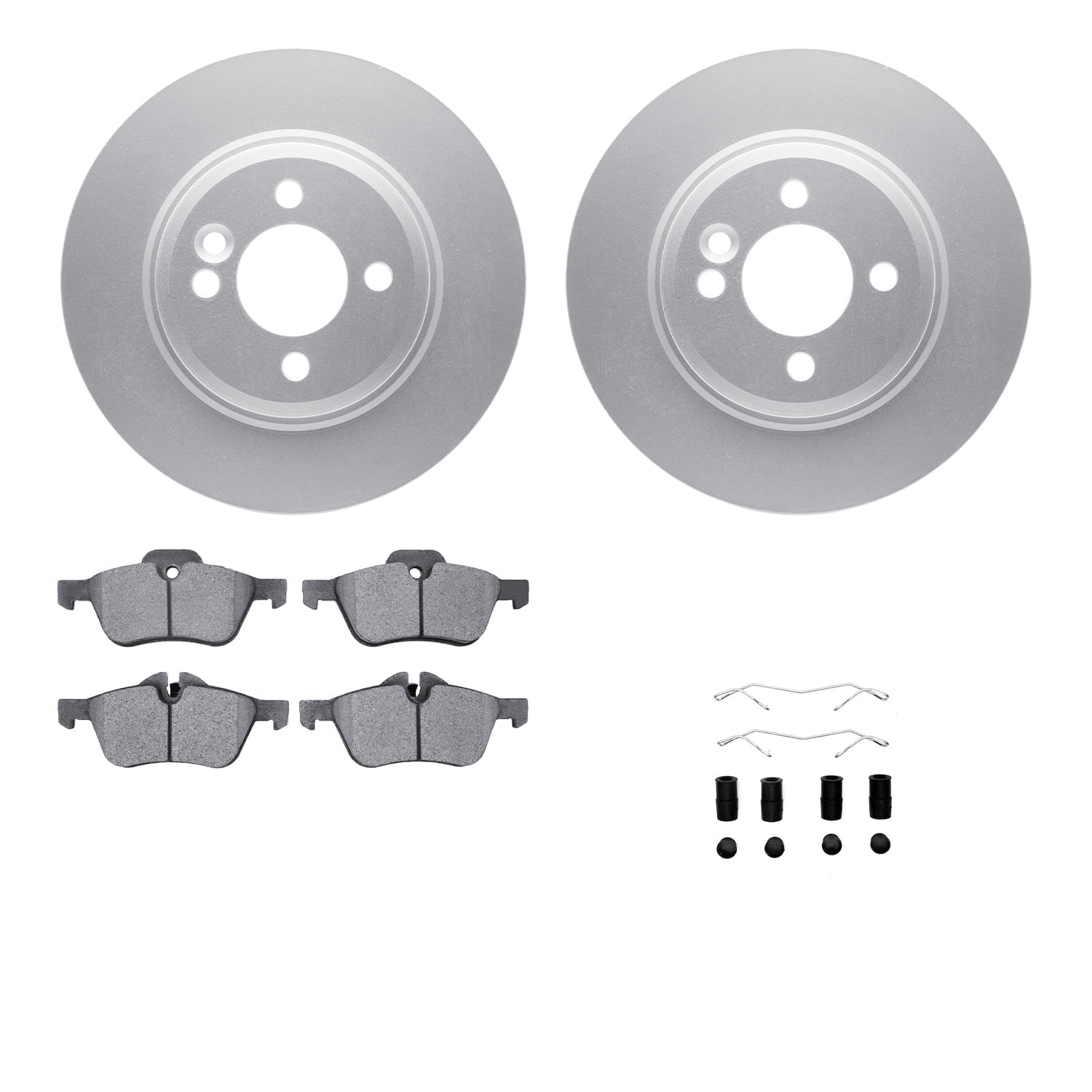 Dynamic Friction Company Front Geospec Brake Rotors with 5000 Advanced Brake Pads includes Hardware 4512-32026