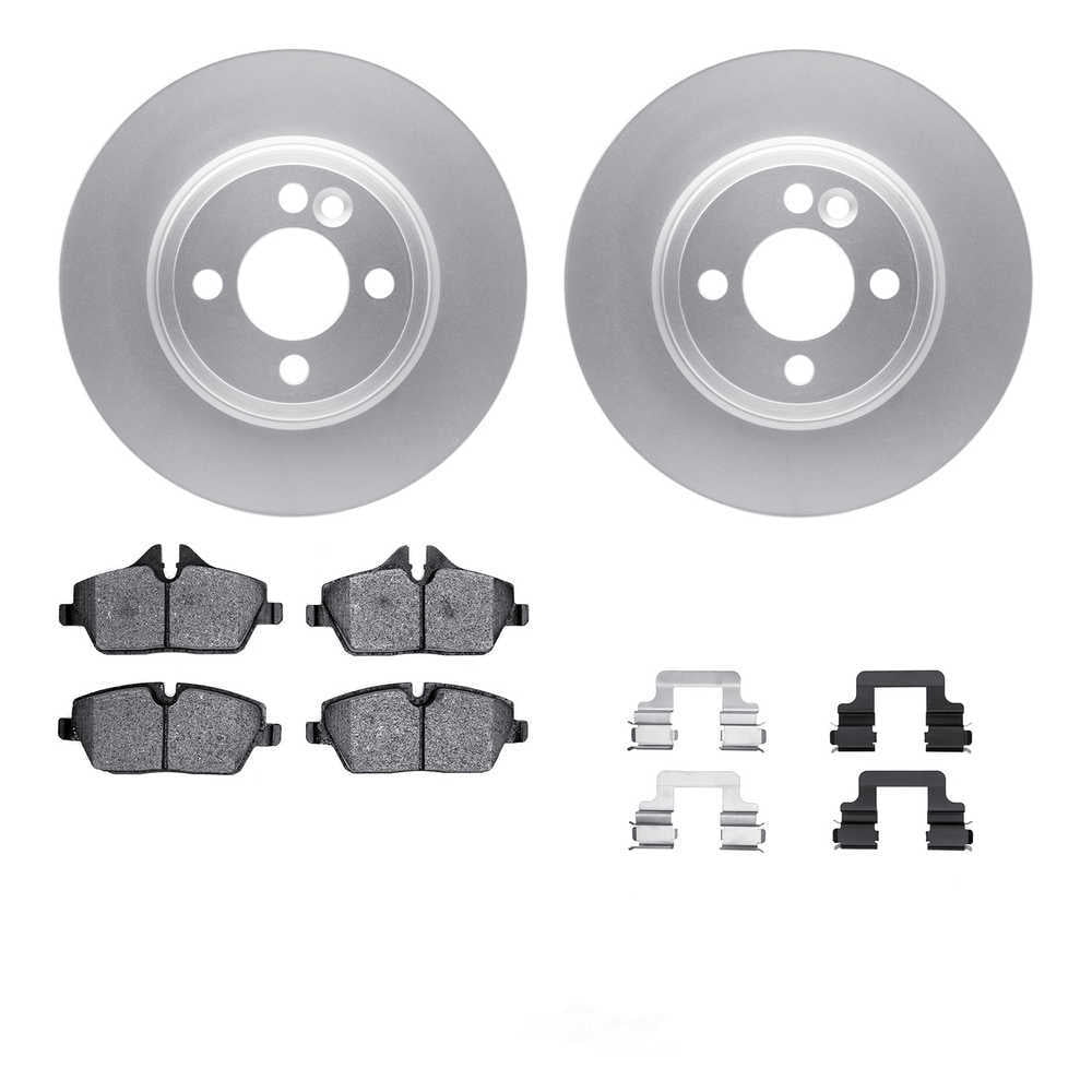 Dynamic Friction Company 4512-32032 DFC GEOSPEC Coated Rotors with 5000 Brake Pads - Ceramic and