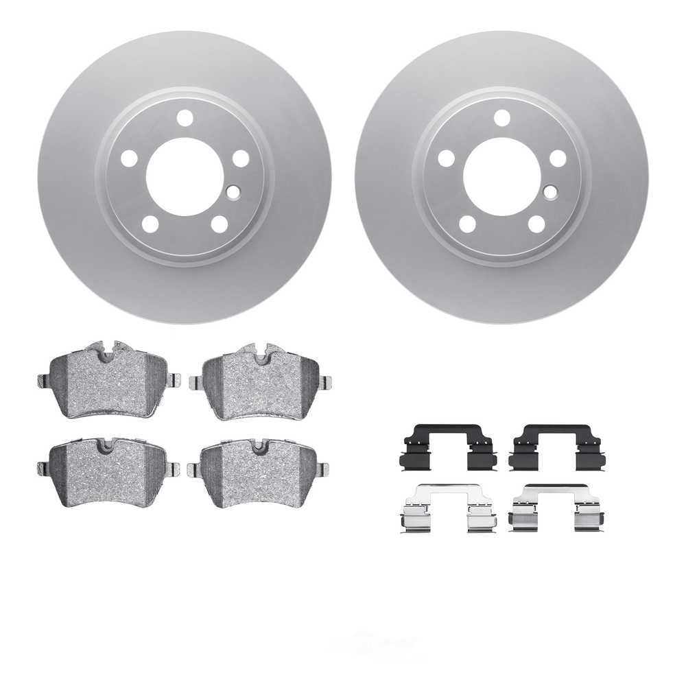 Dynamic Friction Company 4512-32041 DFC GEOSPEC Coated Rotors with 5000 Brake Pads - Ceramic and