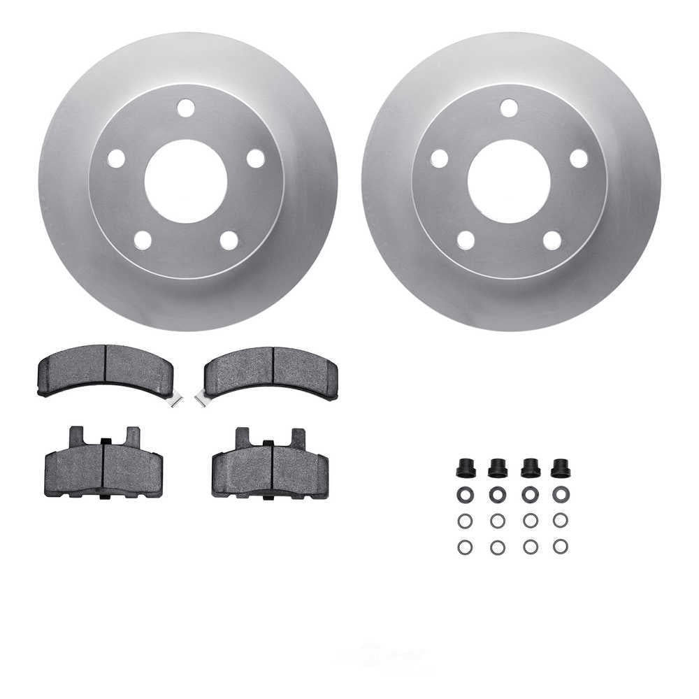 Dynamic Friction Company 4512-40115 DFC GEOSPEC Coated Rotors with 5000 Brake Pads - Ceramic and