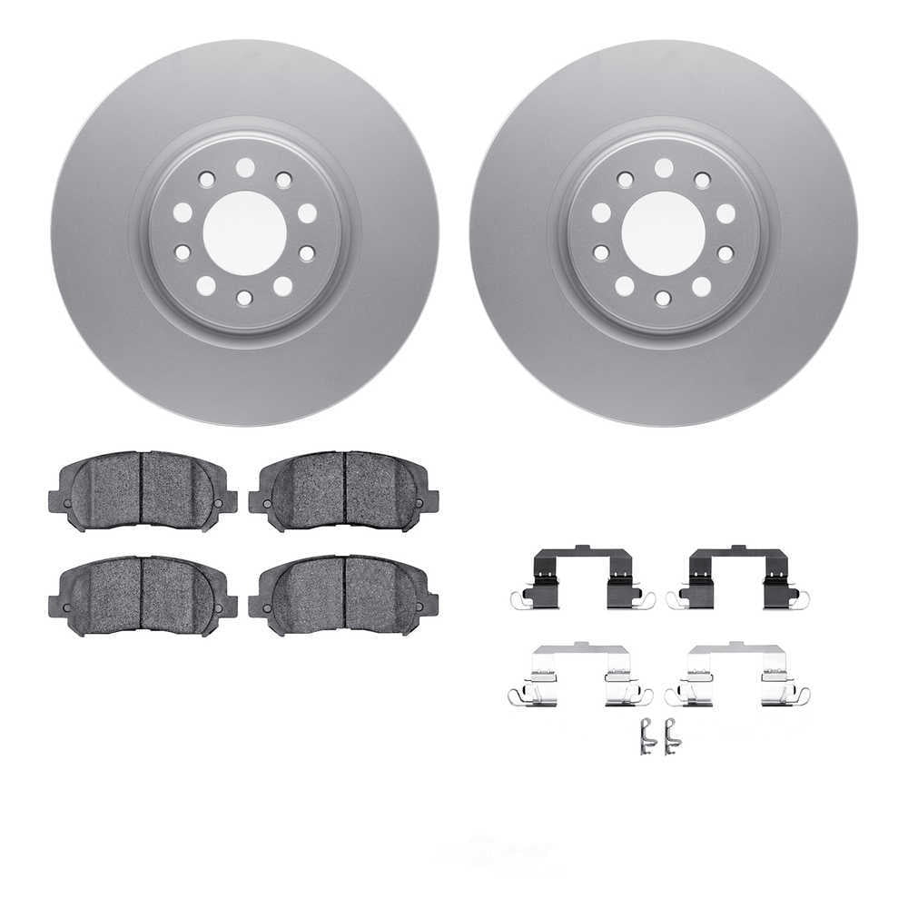 Dynamic Friction Company 4512-42063 DFC GEOSPEC Coated Rotors with 5000 Brake Pads - Ceramic and