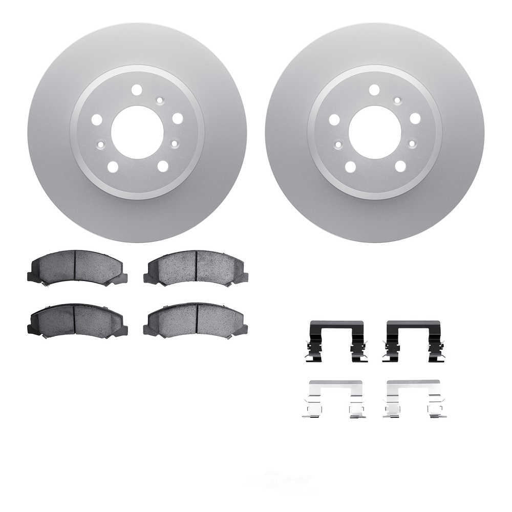 Dynamic Friction Company 4512-45046 DFC GEOSPEC Coated Rotors with 5000 Brake Pads - Ceramic and