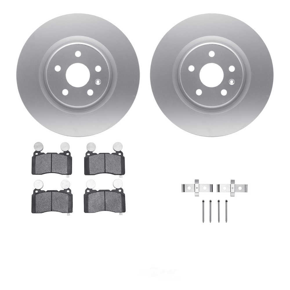 Dynamic Friction Company 4512-45059 DFC GEOSPEC Coated Rotors with 5000 Brake Pads - Ceramic and