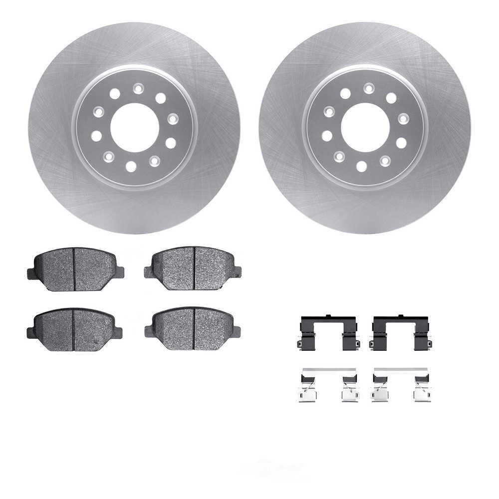 Dynamic Friction Company 4512-45070 DFC GEOSPEC Coated Rotors with 5000 Brake Pads - Ceramic and