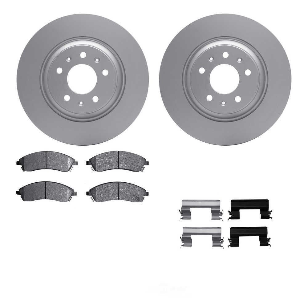 Dynamic Friction Company 4512-46074 DFC GEOSPEC Coated Rotors with 5000 Brake Pads - Ceramic and