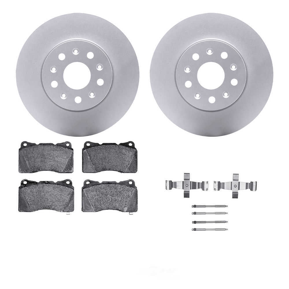 Dynamic Friction Company 4512-46124 DFC GEOSPEC Coated Rotors with 5000 Brake Pads - Ceramic and