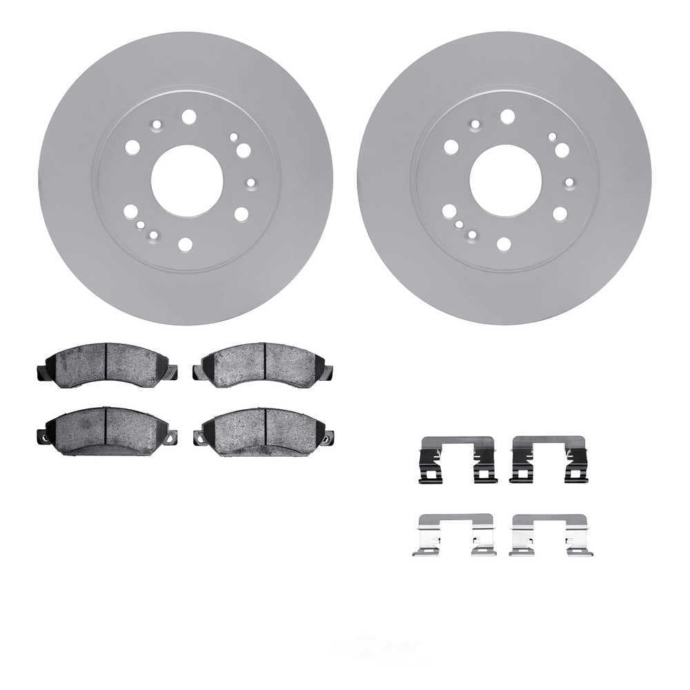 Dynamic Friction Company 4512-48126 DFC GEOSPEC Coated Rotors with 5000 Brake Pads - Ceramic and