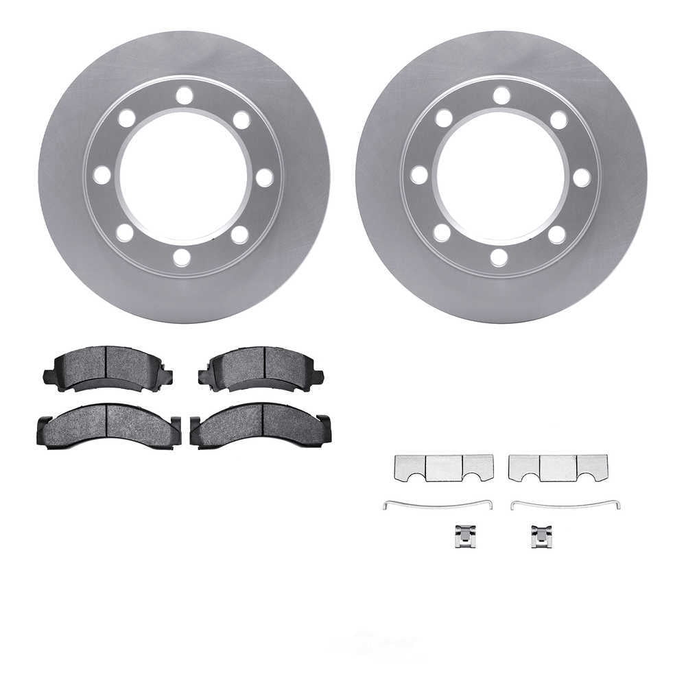 Dynamic Friction Company 4512-48149 DFC GEOSPEC Coated Rotors with 5000 Brake Pads - Ceramic and