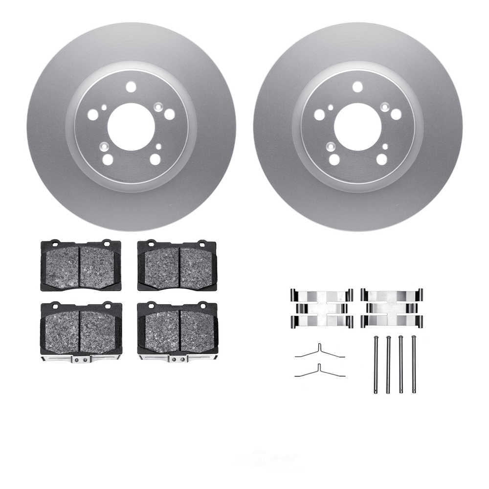 Dynamic Friction Company 4512-58036 DFC GEOSPEC Coated Rotors with 5000 Brake Pads - Ceramic and