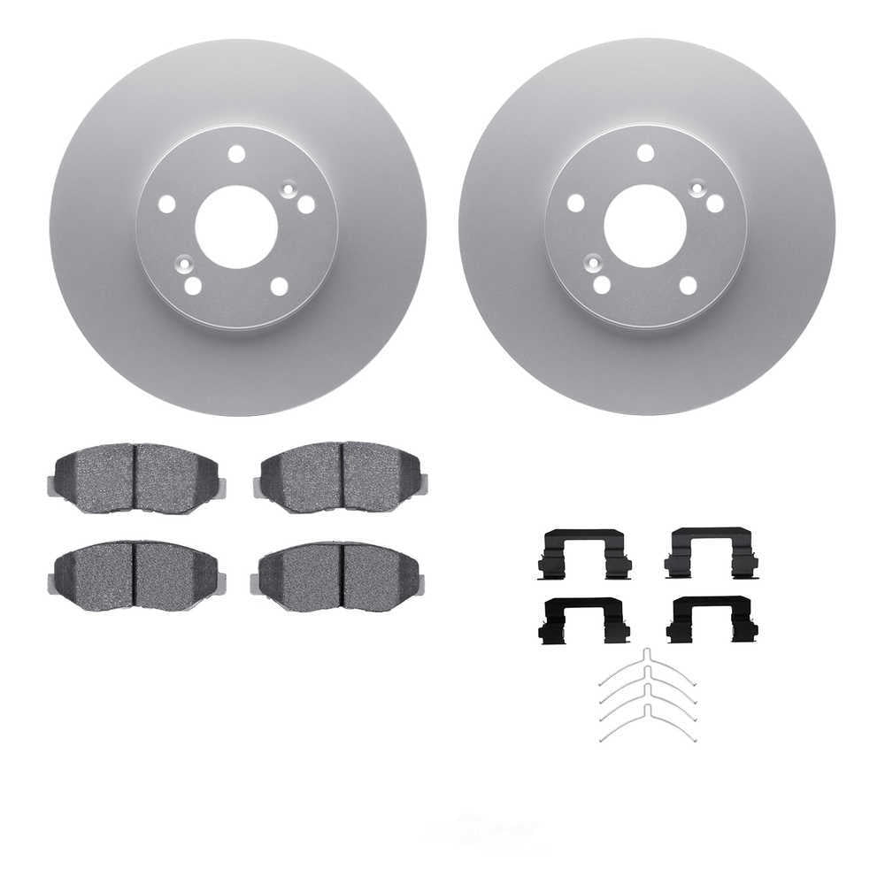 Dynamic Friction Company 4512-59156 DFC GEOSPEC Coated Rotors with 5000 Brake Pads - Ceramic and