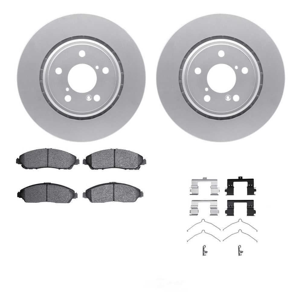 Dynamic Friction Company 4512-59182 DFC GEOSPEC Coated Rotors with 5000 Brake Pads - Ceramic and