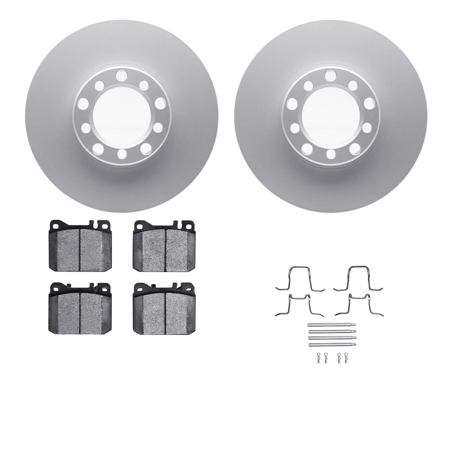 Dynamic Friction Company Front Geospec Brake Rotors with 5000 Advanced Brake Pads includes Hardware 4512-63121