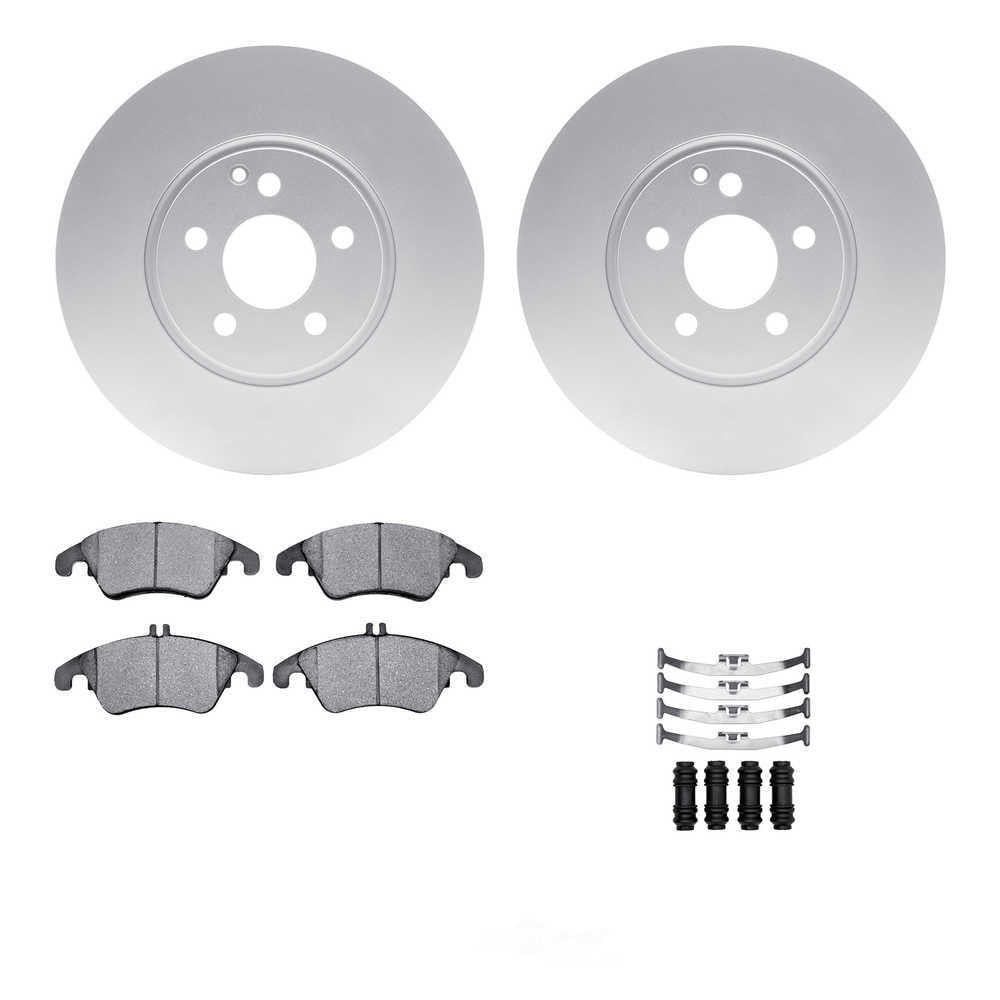 Dynamic Friction Company 4512-63184 DFC GEOSPEC Coated Rotors with 5000 Brake Pads - Ceramic and