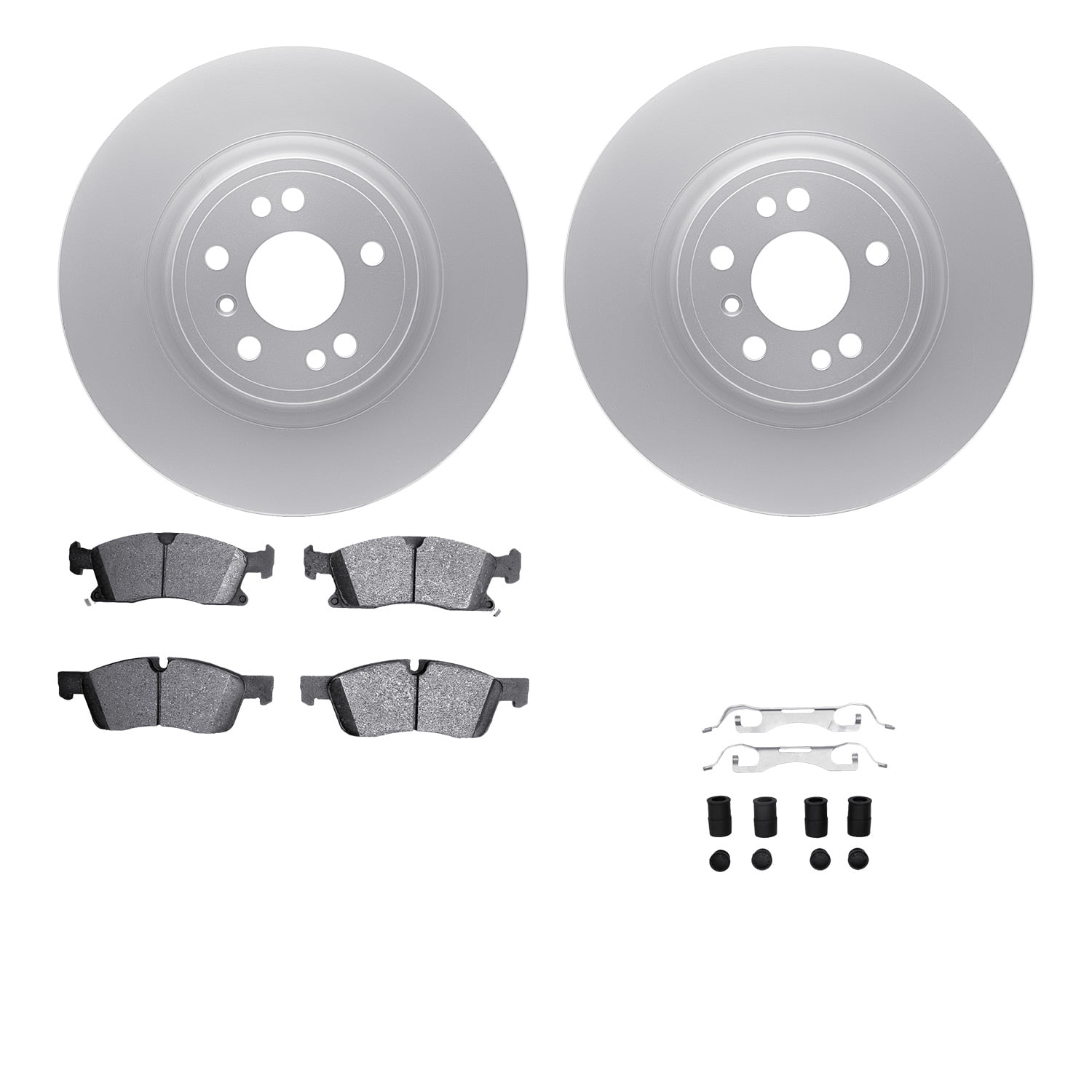 Dynamic Friction Company Front Geospec Brake Rotors with 5000 Advanced Brake Pads includes Hardware 4512-63231