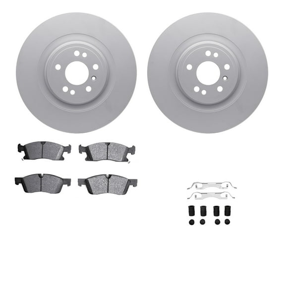 Dynamic Friction Company Front Geospec Brake Rotors with 5000 Advanced Brake Pads includes Hardware 4512-63232