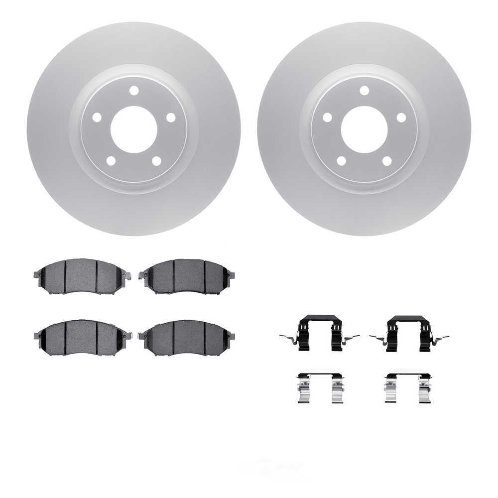 Dynamic Friction Company 4512-67112 DFC GEOSPEC Coated Rotors with 5000 Brake Pads - Ceramic and