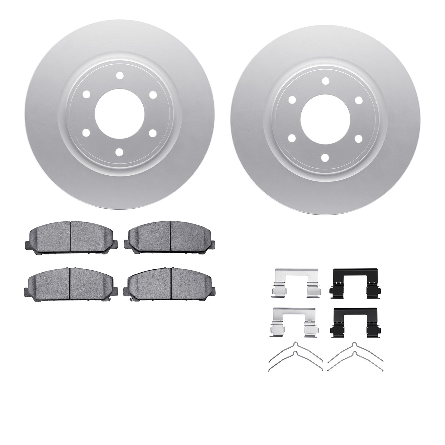 Dynamic Friction Company Front Geospec Brake Rotors with 5000 Advanced Brake Pads includes Hardware 4512-67140