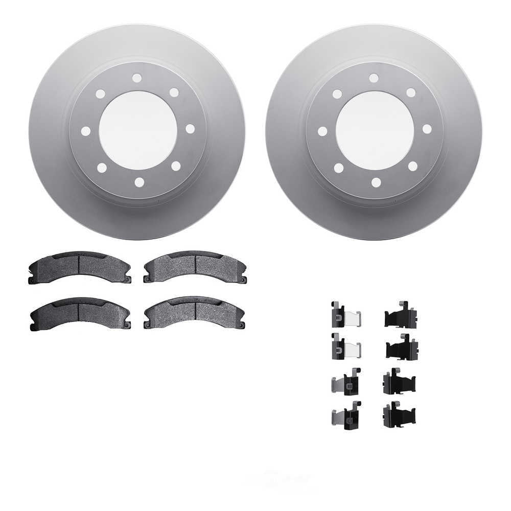 Dynamic Friction Company 4512-67147 DFC GEOSPEC Coated Rotors with 5000 Brake Pads - Ceramic and