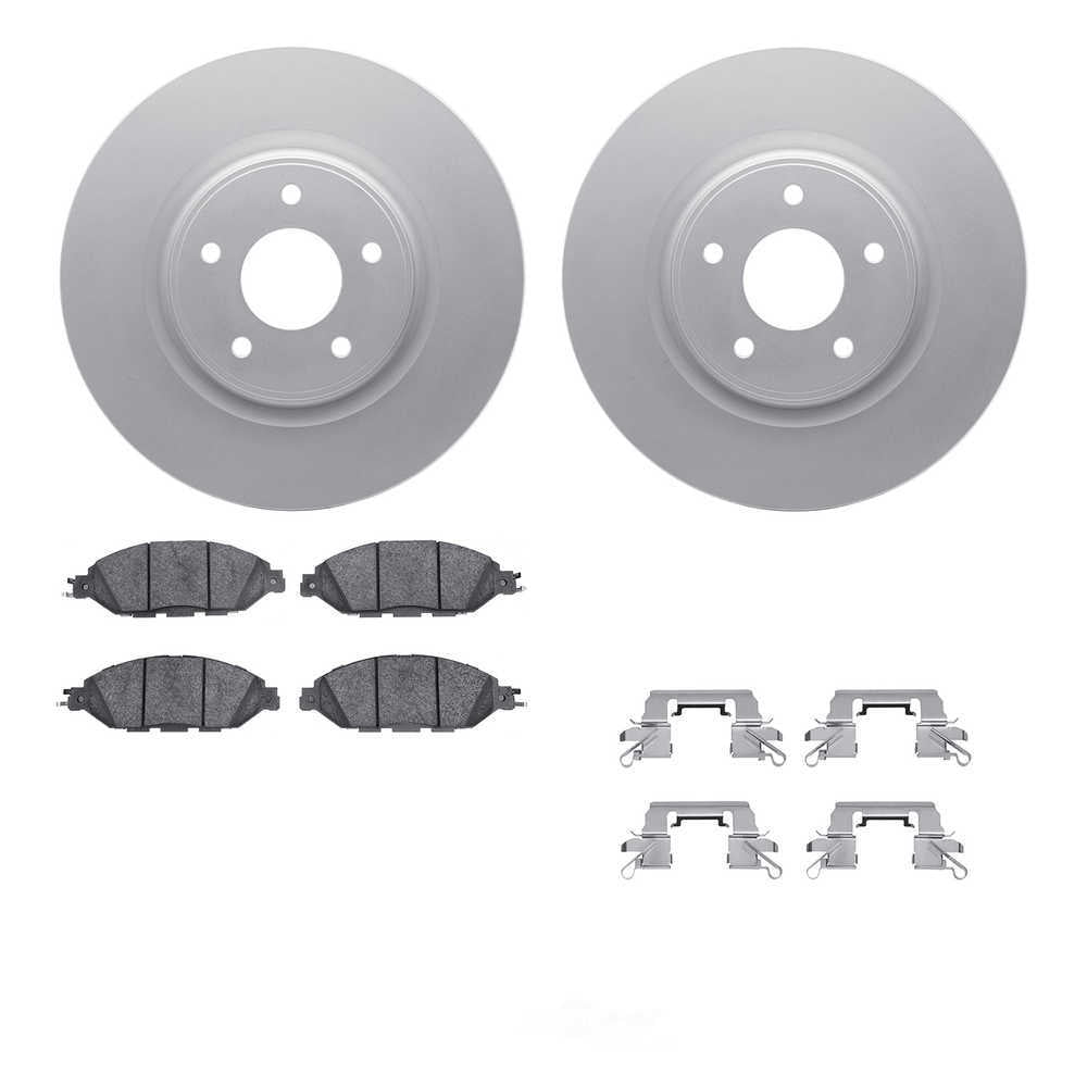 Dynamic Friction Company 4512-67151 DFC GEOSPEC Coated Rotors with 5000 Brake Pads - Ceramic and