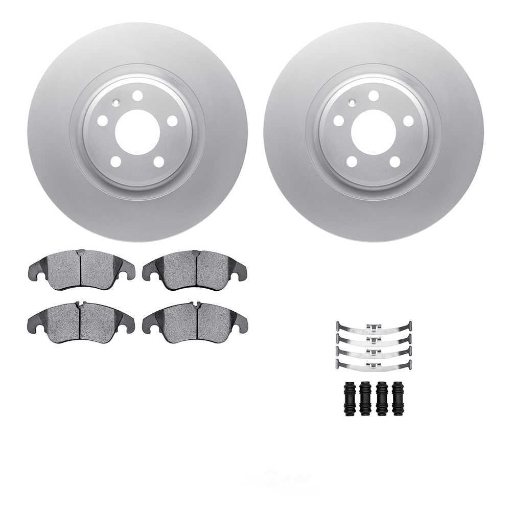 Dynamic Friction Company 4512-73160 DFC GEOSPEC Coated Rotors with 5000 Brake Pads - Ceramic and