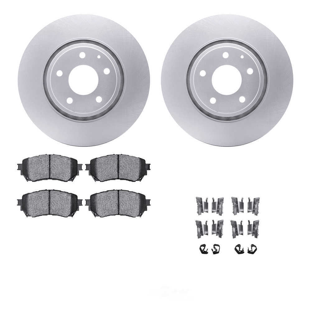 Dynamic Friction Company 4512-80109 DFC GEOSPEC Coated Rotors with 5000 Brake Pads - Ceramic and