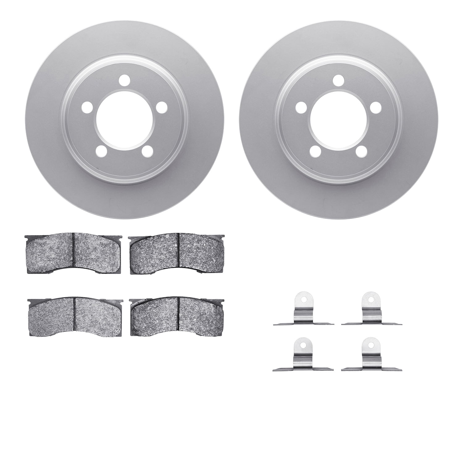 Dynamic Friction Company Front Geospec Brake Rotors with 5000 Advanced Brake Pads includes Hardware 4512-99007