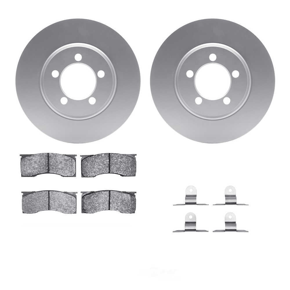 Dynamic Friction Company 4512-99008 DFC GEOSPEC Coated Rotors with 5000 Brake Pads - Ceramic and