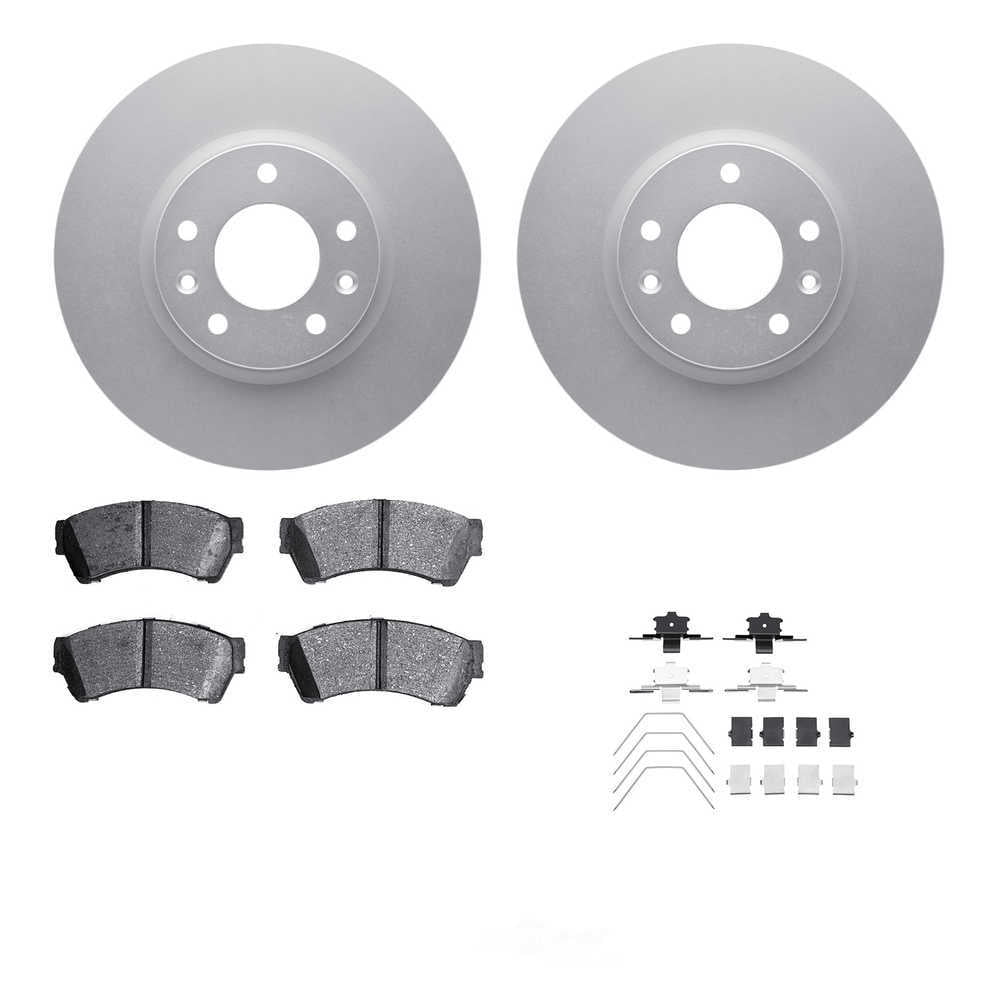 Dynamic Friction Company 4512-99042 DFC GEOSPEC Coated Rotors with 5000 Brake Pads - Ceramic and