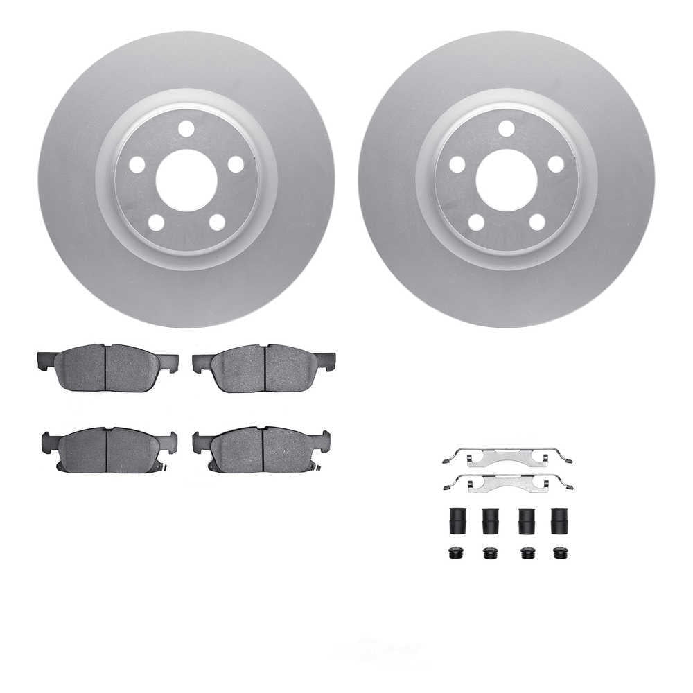 Dynamic Friction Company 4512-99100 DFC GEOSPEC Coated Rotors with 5000 Brake Pads - Ceramic and