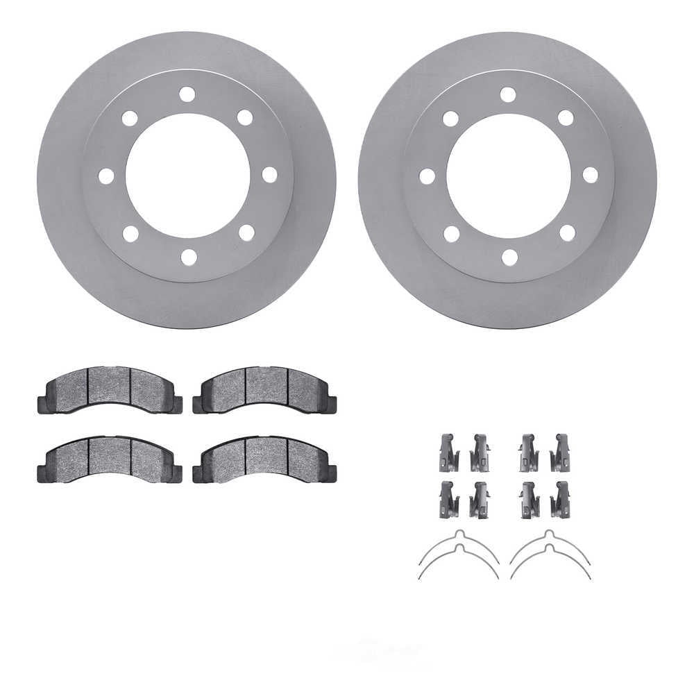 Dynamic Friction Company 4512-99130 DFC GEOSPEC Coated Rotors with 5000 Brake Pads - Ceramic and