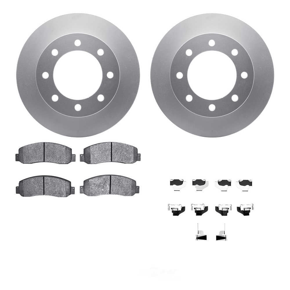 Dynamic Friction Company 4512-99181 DFC GEOSPEC Coated Rotors with 5000 Brake Pads - Ceramic and