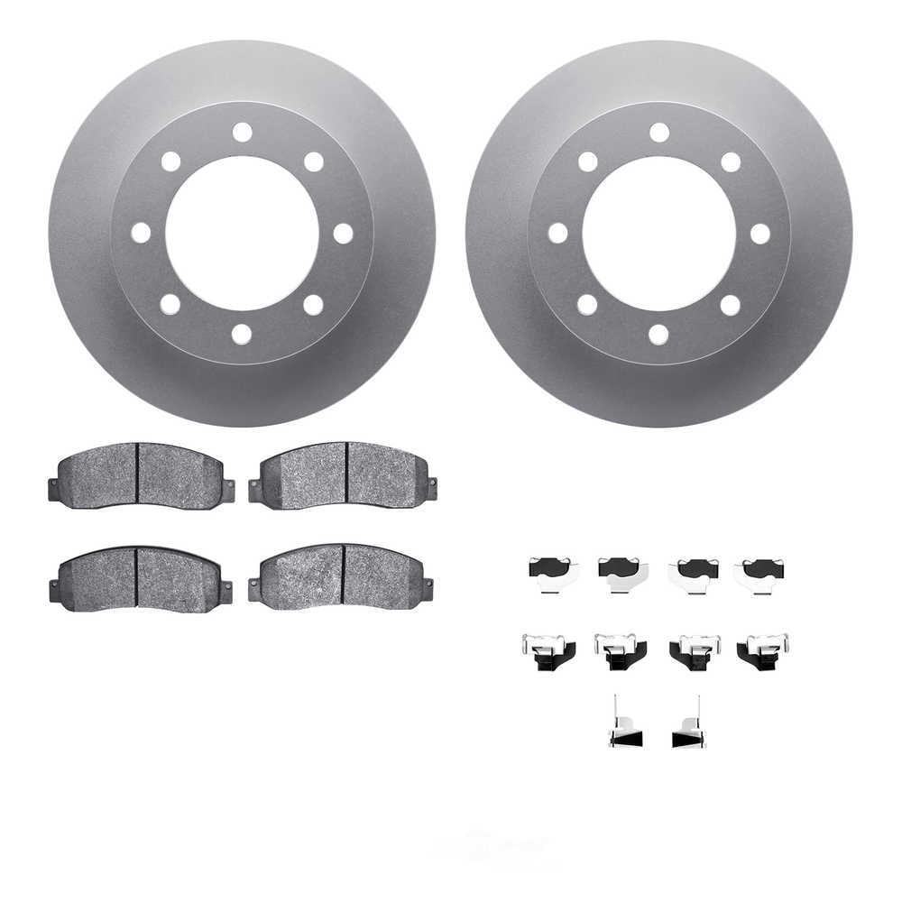 Dynamic Friction Company 4512-99183 DFC GEOSPEC Coated Rotors with 5000 Brake Pads - Ceramic and
