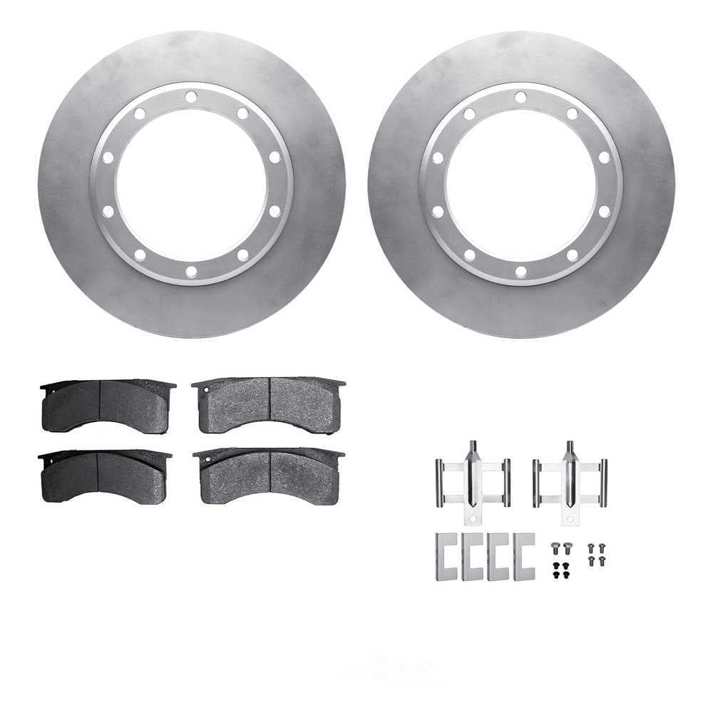 Dynamic Friction Company 4512-99232 DFC GEOSPEC Coated Rotors with 5000 Brake Pads - Ceramic and