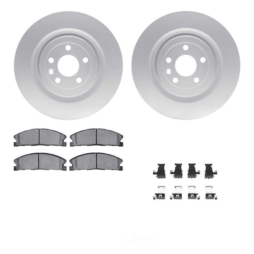 Dynamic Friction Company 4512-99241 DFC GEOSPEC Coated Rotors with 5000 Brake Pads - Ceramic and