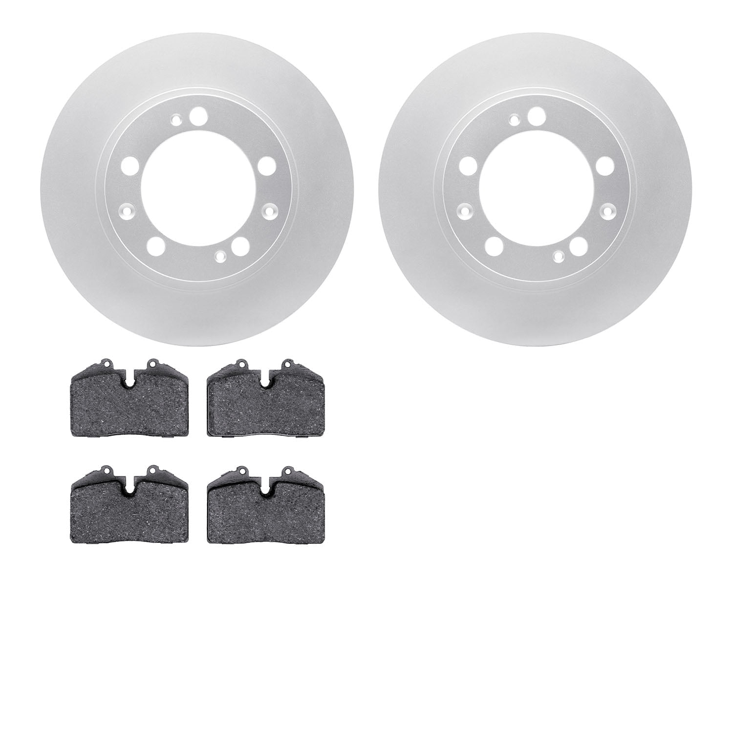 Dynamic Friction Company Front Geospec Brake Rotors with 5000 Euro Ceramic Brake Pads 4602-02007