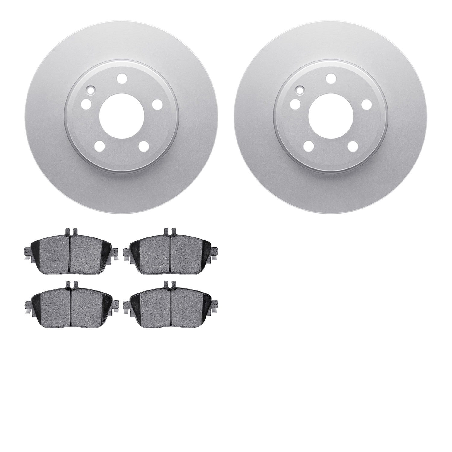 Dynamic Friction Company Front Geospec Brake Rotors with 5000 Euro Ceramic Brake Pads 4602-63060