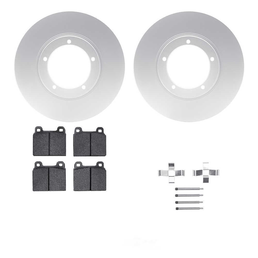 Dynamic Friction Company 4612-02003 DFC Geospec Rotors with EURO 5000 Ceramic Brake Pads includes