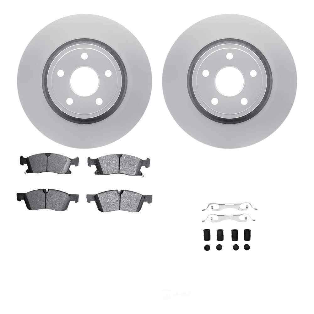 Dynamic Friction Company 4612-19138 DFC Geospec Rotors with EURO 5000 Ceramic Brake Pads includes