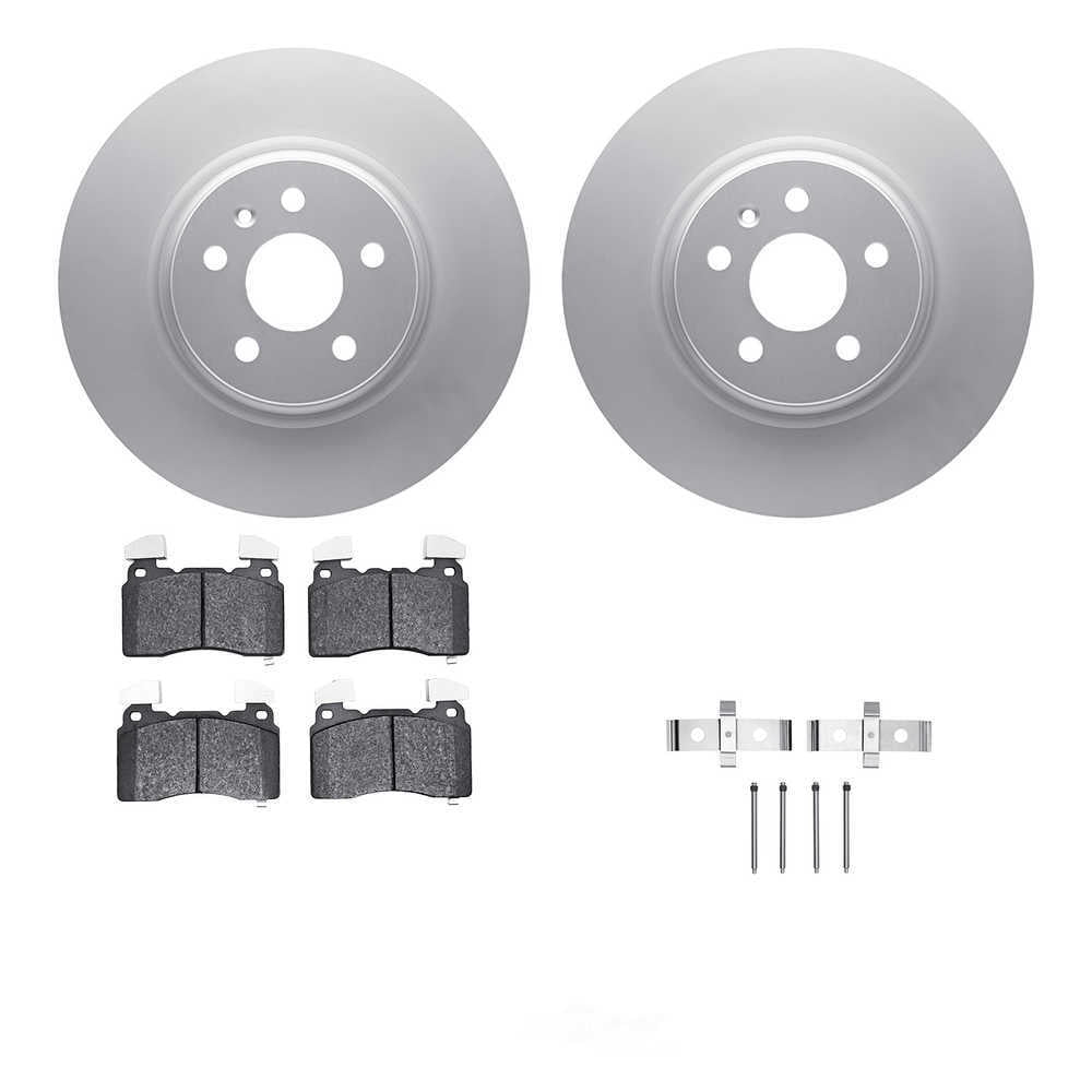 Dynamic Friction Company 4612-26002 DFC Geospec Rotors with EURO 5000 Ceramic Brake Pads includes
