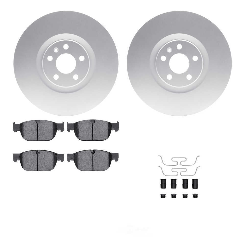 Dynamic Friction Company 4612-27032 DFC Geospec Rotors with EURO 5000 Ceramic Brake Pads includes