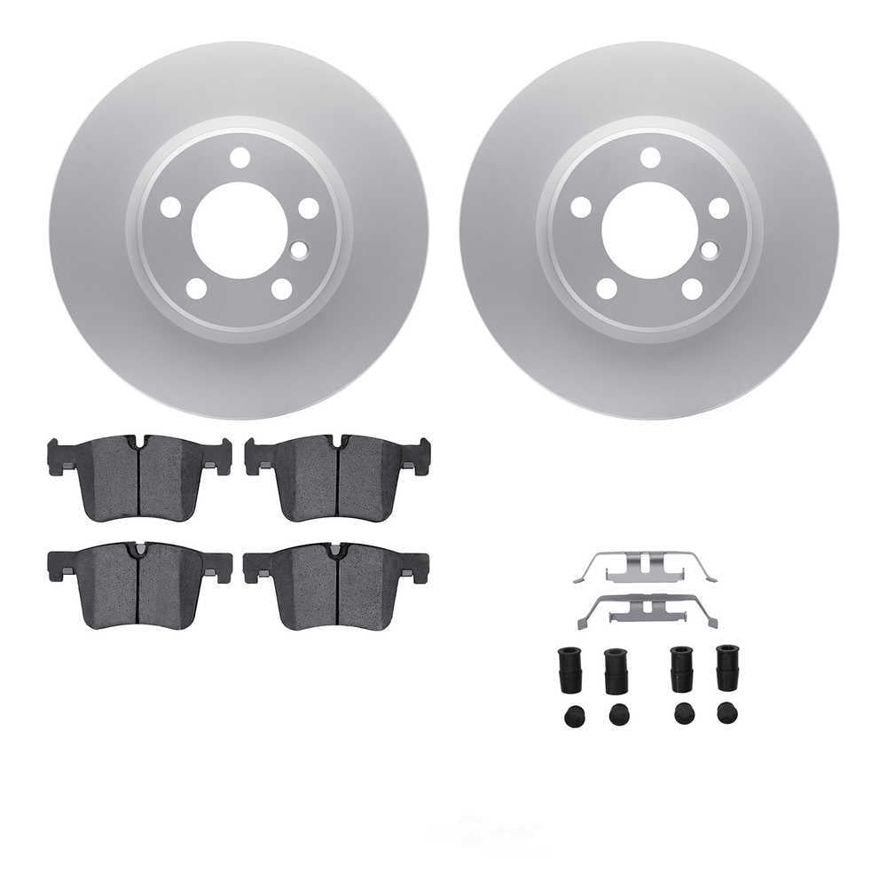 Dynamic Friction Company 4612-31074 DFC Geospec Rotors with EURO 5000 Ceramic Brake Pads includes