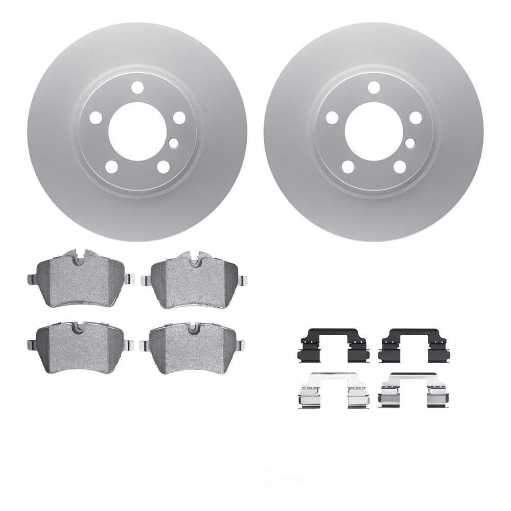 Dynamic Friction Company 4612-32012 DFC Geospec Rotors with EURO 5000 Ceramic Brake Pads includes