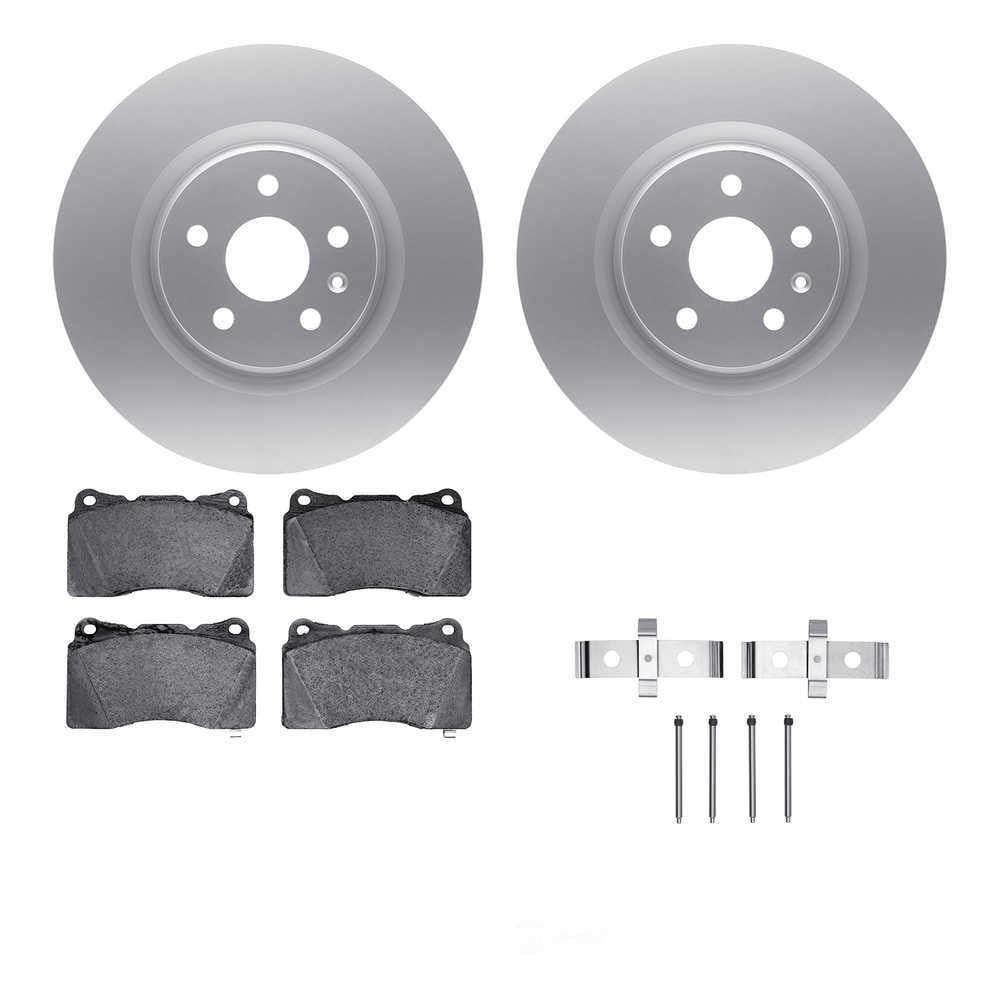 Dynamic Friction Company 4612-45006 DFC Geospec Rotors with EURO 5000 Ceramic Brake Pads includes