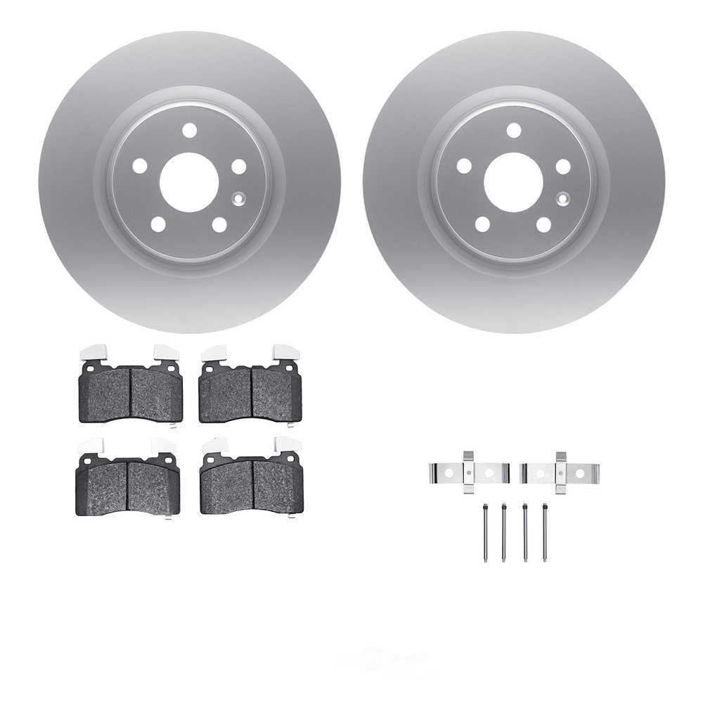 Dynamic Friction Company 4612-45008 DFC Geospec Rotors with EURO 5000 Ceramic Brake Pads includes