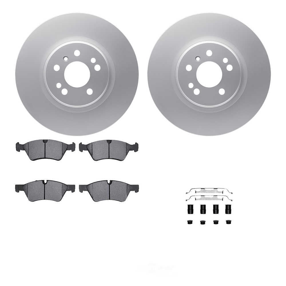 Dynamic Friction Company 4612-63072 DFC Geospec Rotors with EURO 5000 Ceramic Brake Pads includes