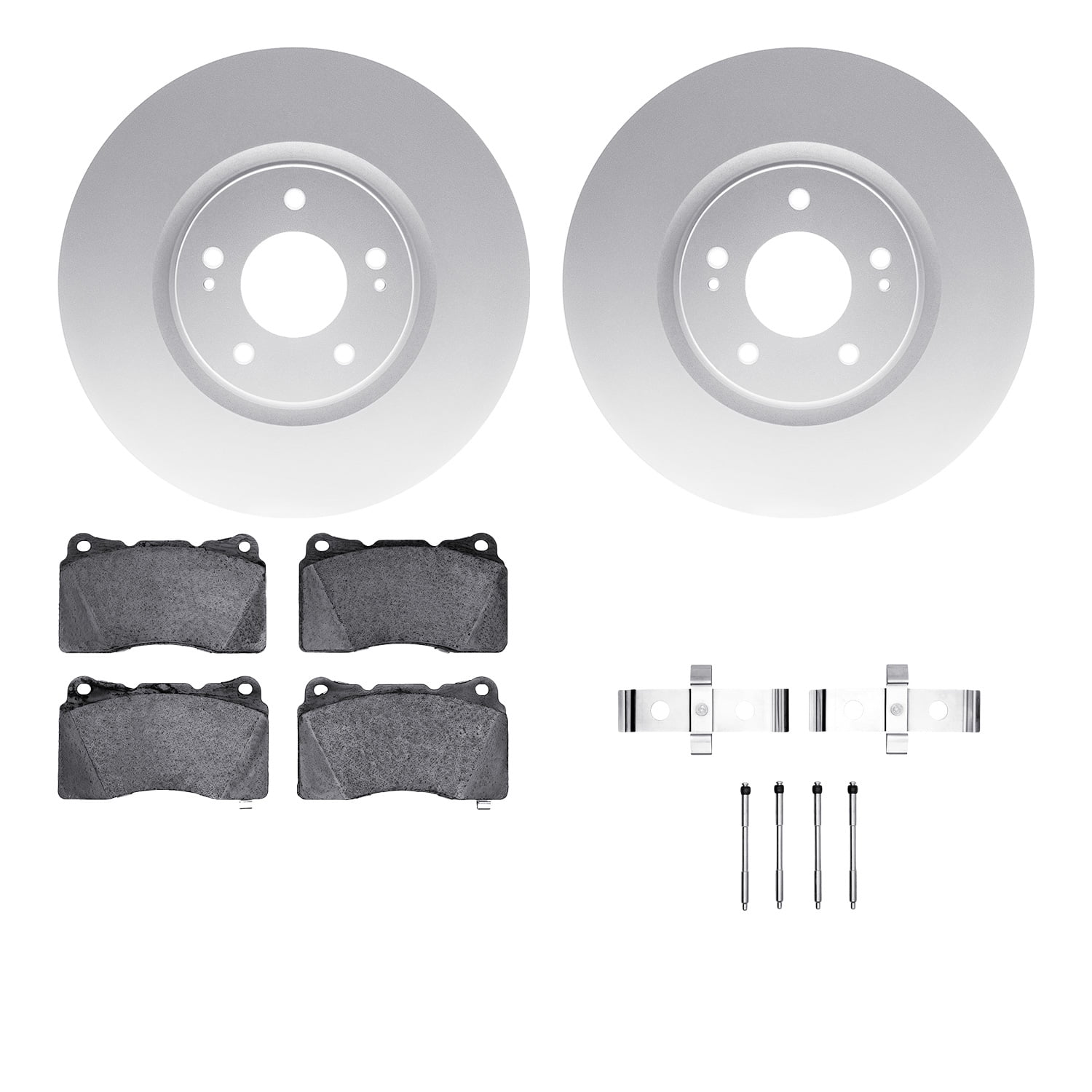 Dynamic Friction Company 4612-72000 DFC Geospec Rotors with EURO 5000 Ceramic Brake Pads includes